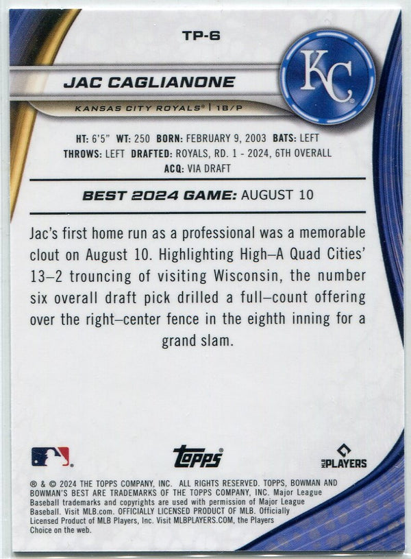 Jac Caglianone 2024 Bowman's Best Top Prospect RC