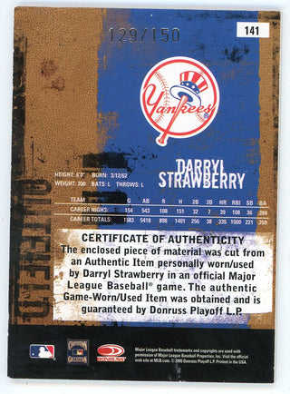 Darryl Strawberry 2005 Donruss Leather & Lumber Patch Relic #141