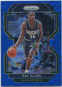 Ray Allen 2021 - 2022 Panini Prizm Blue Wave Prizm Card #251