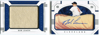 Bob Lemon 2021 Panini National Treasures Jersey/Autographed Booklet Card #CSMB-BL 13/15
