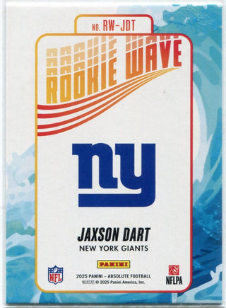 Jaxson Dart 2025 Panini Absolute Rookie Wave RC #RW-JDT