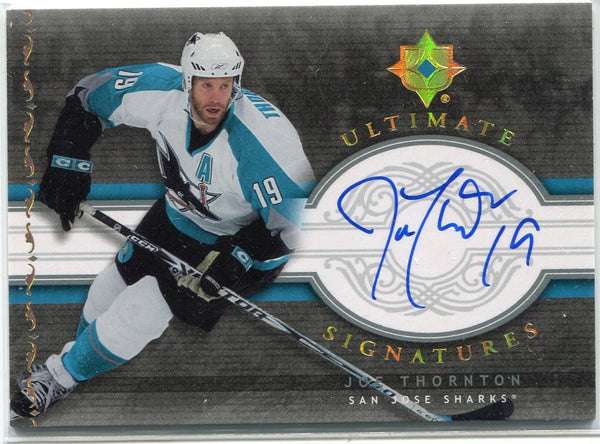 Joe Thornton Autographed 2006 - 2007 Upper Deck Ultimate Collection