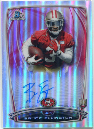 Bruce Ellington 2014 Bowman Chrome Autographed Refractor RC #RCRA-BE