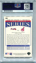 David Justice 1995 Upper Deck #394 World Series Card PSA AUTH