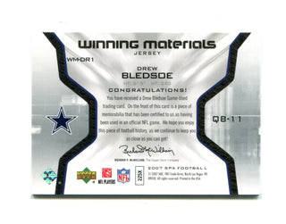 Drew Bledsoe 2007 Upper Deck Winning Materials #WM-DR1 Card