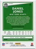 Daniel Jones 2020 Panini Donruss Optic Blue Prizm Card #73 247/299