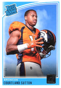 Courtland Sutton 2018 Panini Donruss Rated Rookie Card #312