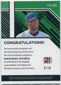 Mariano Rivera 2024 Leaf Collective Pro Set Autographed Blue Shimmer Card #PSA-MR2 2/10