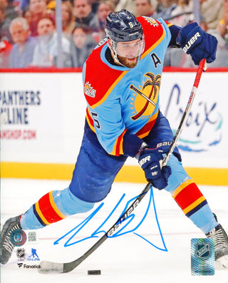 Aaron Ekblad Autographed Panthers Reverse Retro Jersey 8x10 Photo