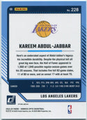 Kareem Abdul-Jabbar 2024 - 2025 Panini Donruss Optic Blue Laser Prizm Card #228