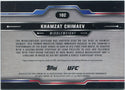 Khamzat Chimaev 2025 Topps Chrome UFC Teal Laser Refractor Card #102 16/175