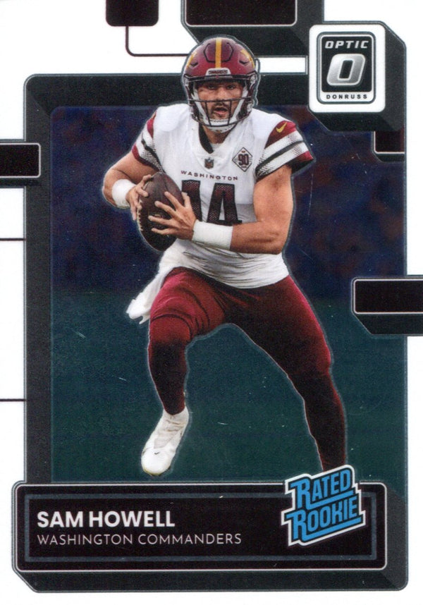 Sam Howell 2022 Panini Donruss Optic Rated Rookies Card #205