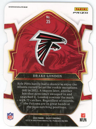 Drake London 2022 Panini Select Rookie Card #35