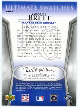 George Brett 2004 Upper Deck Ultimate Swatches Patch Relic #US-GB