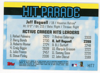 Jeff Bagwell 2005 Topps Hit Parade Hits #HIT7