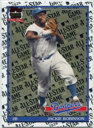 Jackie Robinson 2026 Topps Series 2 All Star Foil Card # 91B2-19