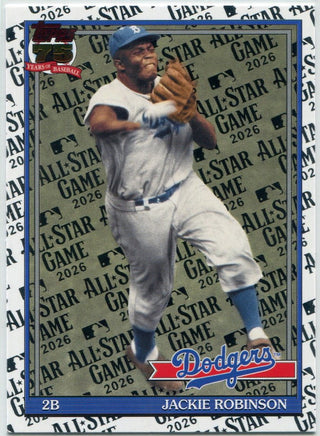 Jackie Robinson 2026 Topps Series 2 All Star Foil Card # 91B2-19