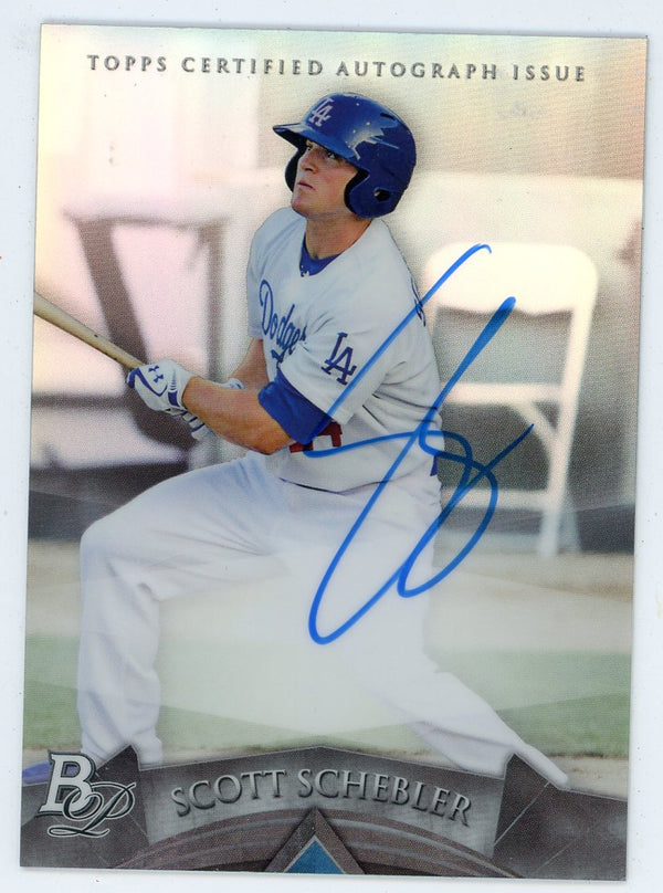 Scott Schebler Autographed 2014 Topps Bowman Platinum #AP-SSC