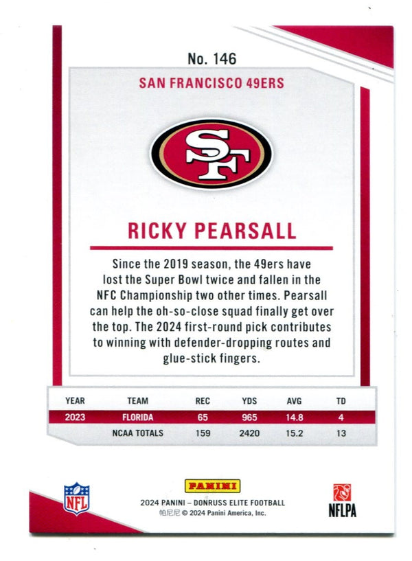 Ricky Pearsall 2024 Donruss Elite #146 Silver Card /999