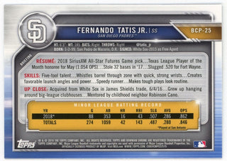 Fernando Tatis Jr 2019 Topps Bowman Chrome #BCP-25 Card