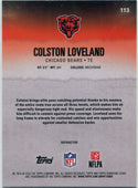 Colston Loveland 2025 Topps Signature Class Refractor RC #113