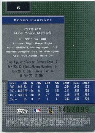 Pedro Martinez 2005 Bowman's Best Green Parallel Card #6 145/899