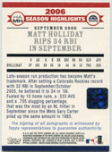Matt Holliday Autographed 2007 Topps Card