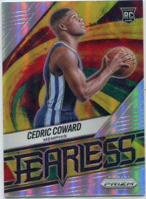 Cedric Coward 2025 - 2026 Panini Prizm Fearless Silver Prizm RC #1