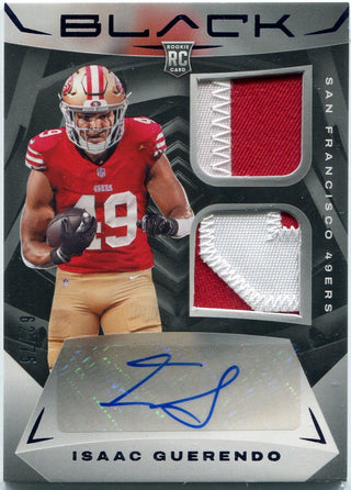 Isaac Guerendo 2024 Panini Black Dual 2 Color Patch/Autographed RC #RSM-42 62/75