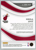 Nikola Jovic 2022-23 Panini Immaculate Autographed Sneaker Swatch #SNS-NJV