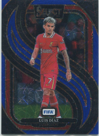 Luis Diaz 2024 - 2025 Panini Select Blue Laser Prizm Card #120