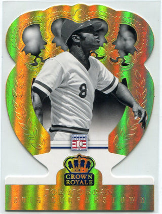 Joe Morgan 2015 Panini Crown Royale Cooperstown Die Cut Gold Parallel Card #56 1/10