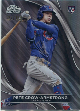 Pete Crow-Armstrong 2024 Topps Chrome Black Refractor RC #96 127/199