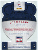 Joe Morgan 2015 Panini Crown Royale Cooperstown Die Cut Gold Parallel Card #56 1/10