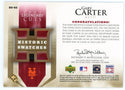 Gary Carter 2004 Upper Deck Historic Swatches #HS-GC
