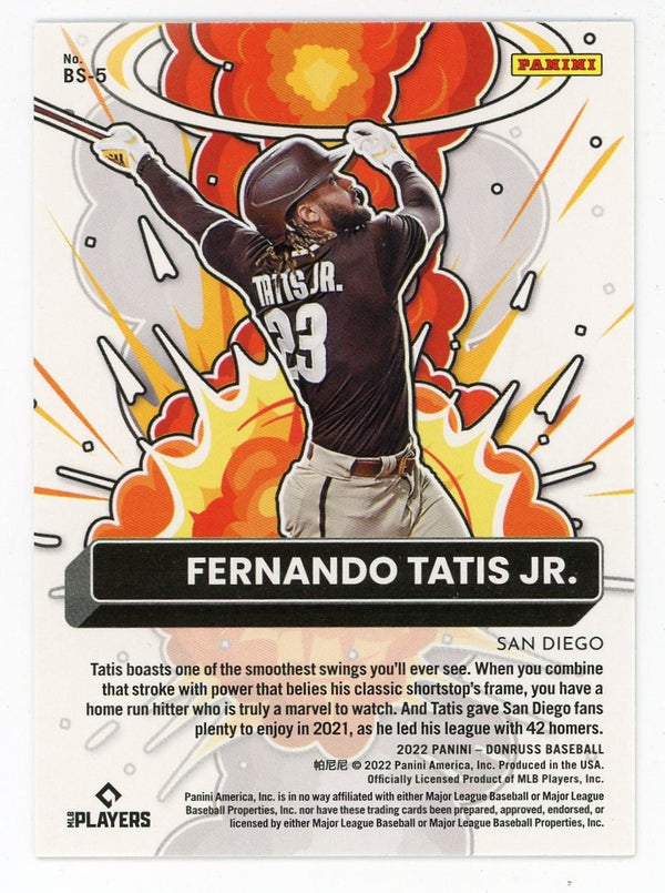 Fernando Tatis Jr 2022 Panini Donruss Bomb Squad #BS-5 Card