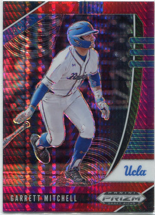 Garrett Mitchell 2020 Panini Prizm Draft Picks Red & Purple Hyper Prizm RC #PDP20