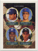 Mike Piazza Brook Fordyce Carlos Delgado Donnie Leshnock 1993 Topps Gold RC #701