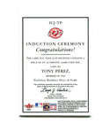 Tony Perez 2004 Fleer Induction Ceremony #ICJ-TP 013/100 Card
