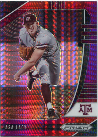 Asa Lacy 2020 Panini Prizm Draft Picks Red & Purple Hyper Prizm RC #PDP4