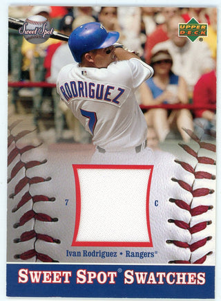 Ivan Rodriguez 2002 Upper Deck Sweet Spot Swatches #S-IR