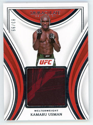 Kamaru Usman 2023 Panini Immaculate Patch Relic #RM-KUS