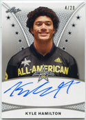 Kyle Hamilton 2019 Leaf All-American Bowl Autographed Card #TA-KH1 4/20