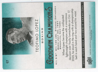 Teofimo Lopez 2021 Upper Deck Goodwin Champions #97