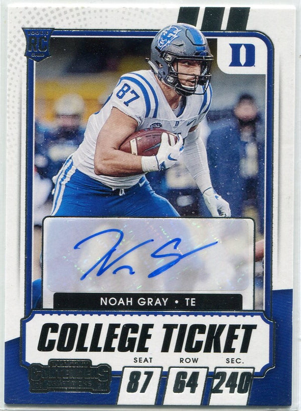 Noah Gray 2021 Panini Contenders Draft Picks Autographed RC #239
