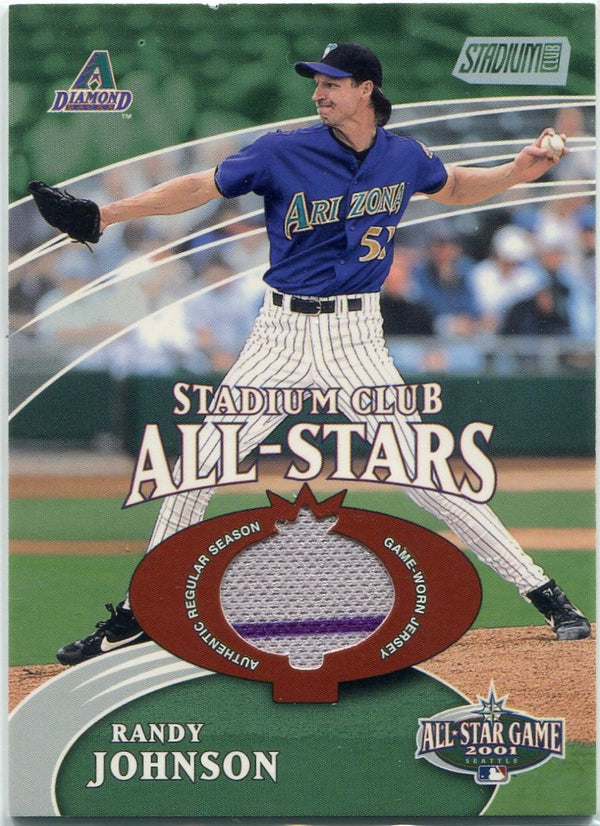 Randy Johnson 2001 Topps Stadium Club Jersey Card #SCAS-RJ 1685/2400