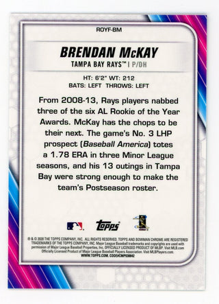 Brendan McKay 2020 Topps Reflective Bowman Chrome Rookie of the Year #ROYF-BM Card