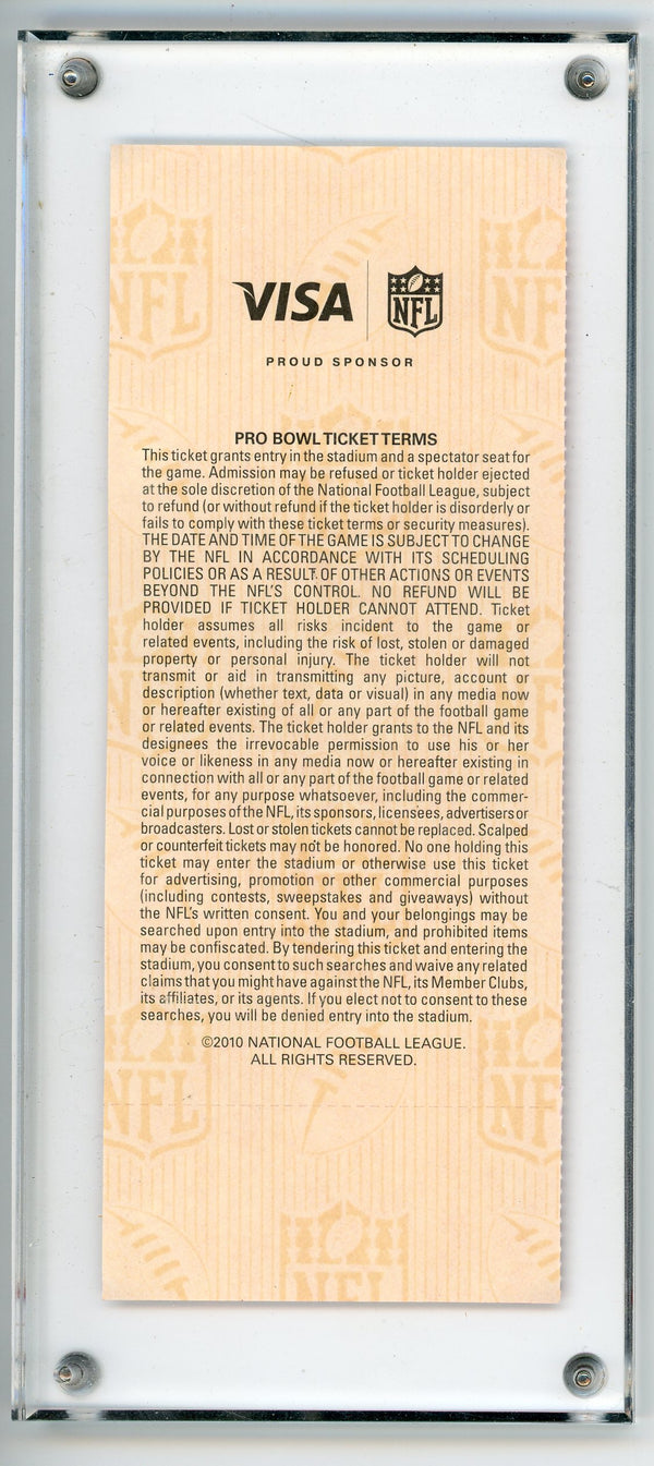 2010 NFL Pro Bowl Ticket