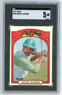 Reggie Jackson 1972 Topps #435 SGC 5