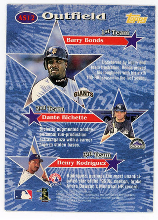 Barry Bonds 1997 Topps 1st Team All-Star #AS12